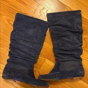 UGG Navy Perforated Casual Stylish Boots